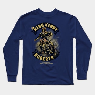 Motorcycle_Legend_King_Kenny_Roberts Long Sleeve T-Shirt